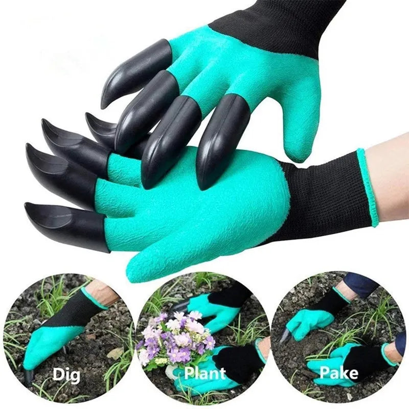 Glove - Luva de Jardinagem com garras à prova d'água