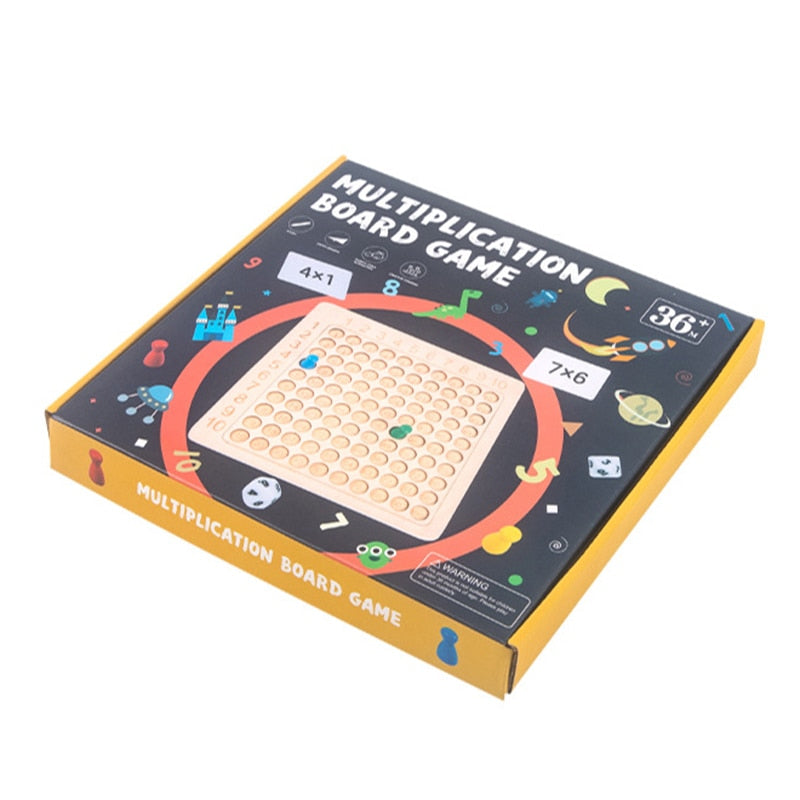 Tabuleiro de Multiplicação Board Game Kids Montessori