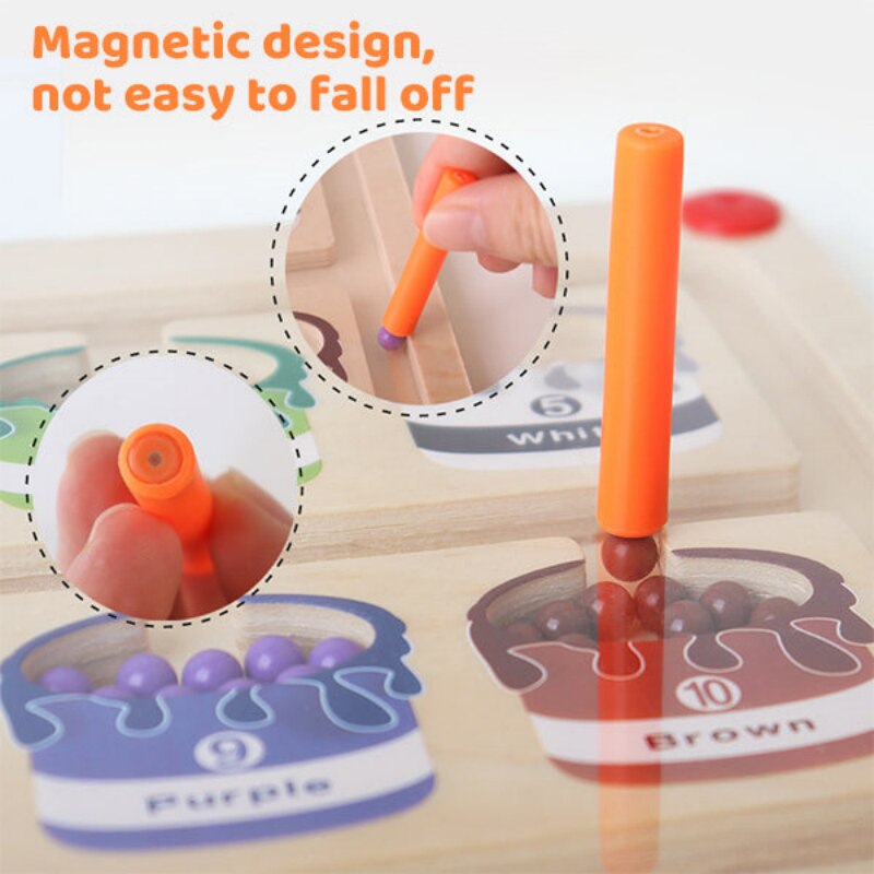 Labirinto Magnético de Cores e Números Toys Kids