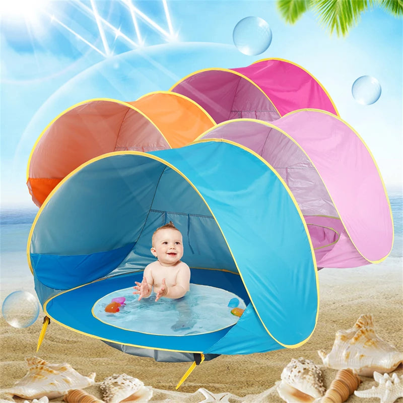 Barraca de Praia portátil para Bebes - Beach Baby- Com Piscina e Proteção UV
