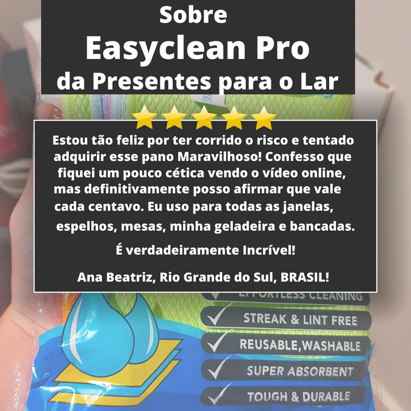 Panos de Limpeza Easyclean Pro ( Reutilizáveis)