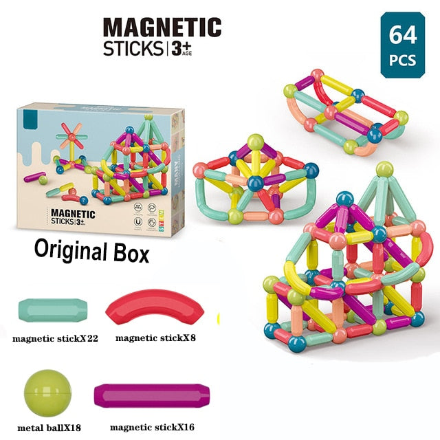 Magnetic Kids - Bloco Construtor Magnético Educacional