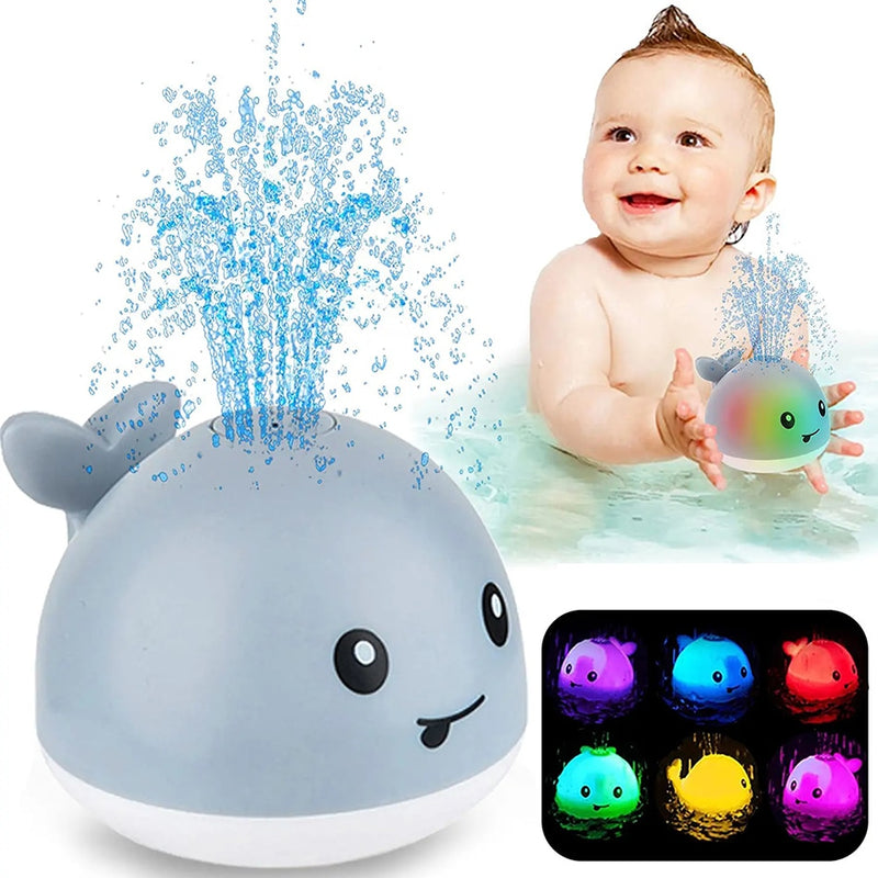 Brinquedo de banho - Baleia Marinha Kids com efeito de luzes coloridas